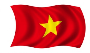 Die Flagge von Vietnam
