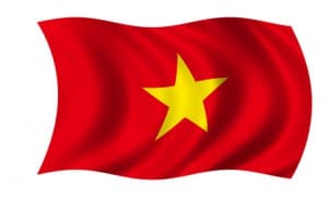Die Flagge von Vietnam