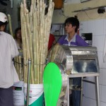 Bambus wird in Vietnam auch für frische Getränke verwendet
