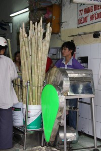 Bambus wird in Vietnam auch für frische Getränke verwendet