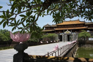 Die Zitadelle mit der verbotenen Stadt in Hue